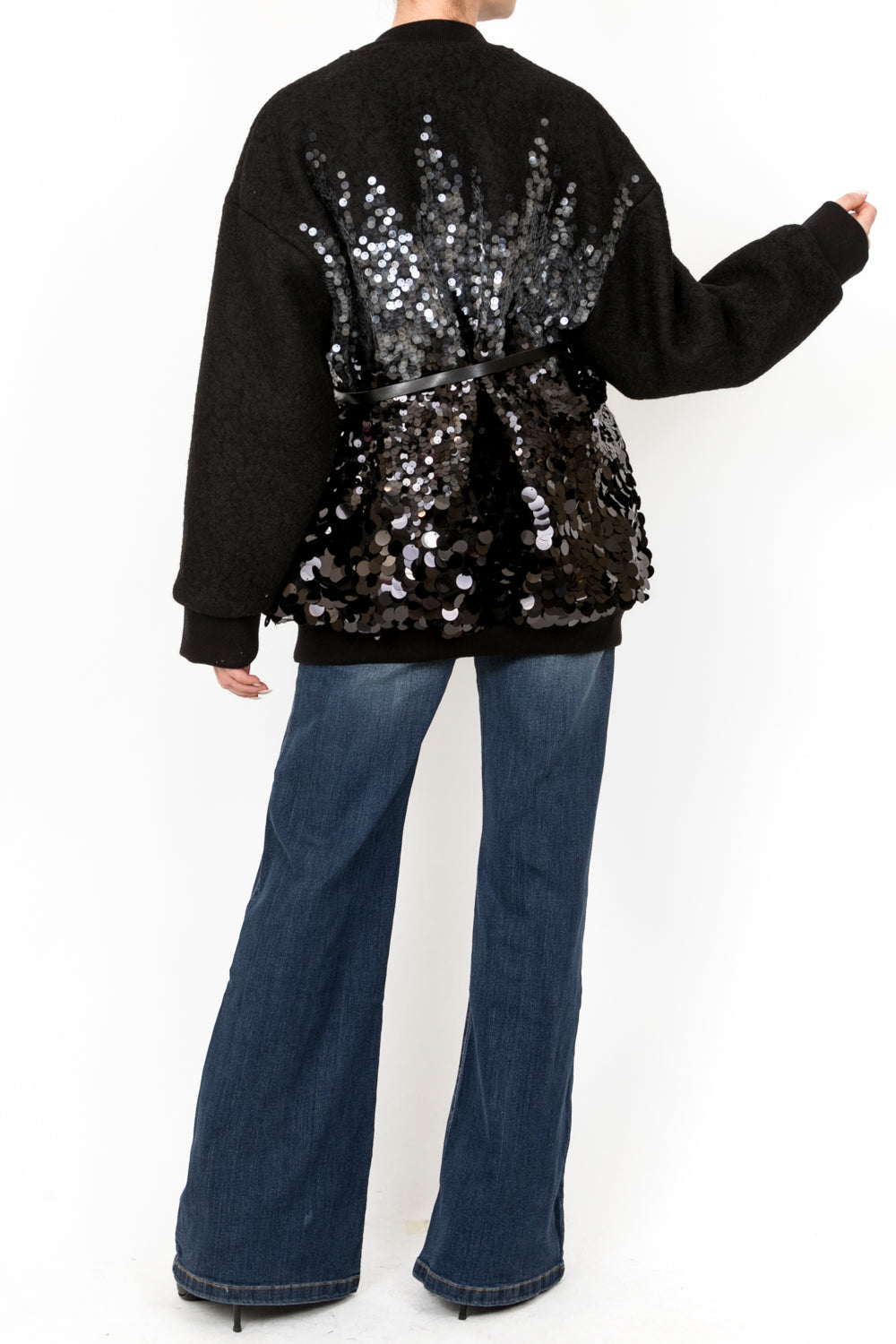 Vicolo - Bomber paillettes con cinta Art. TS0800