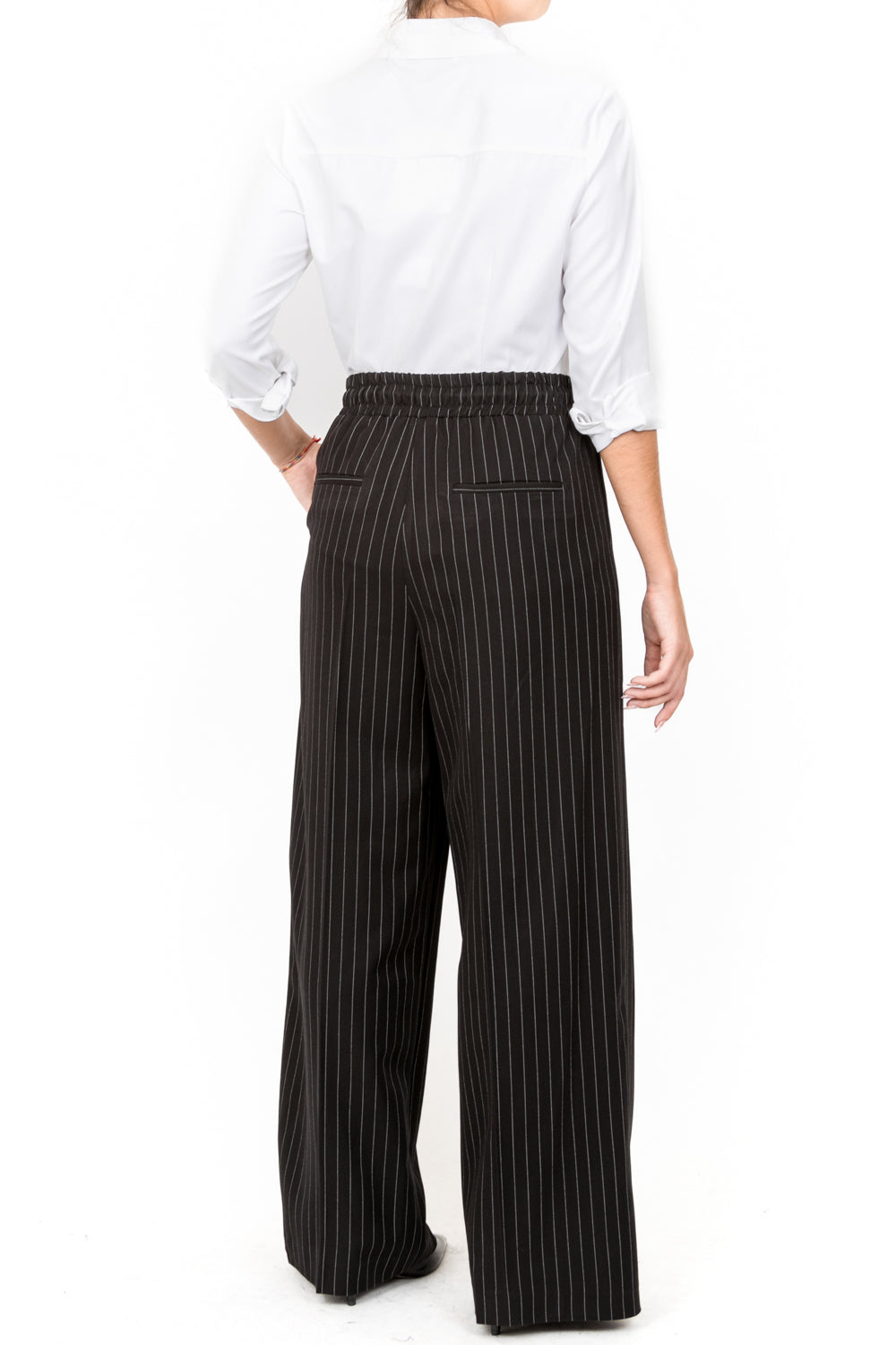 Vicolo - Pantalone coulisse gessato Art.TS1045