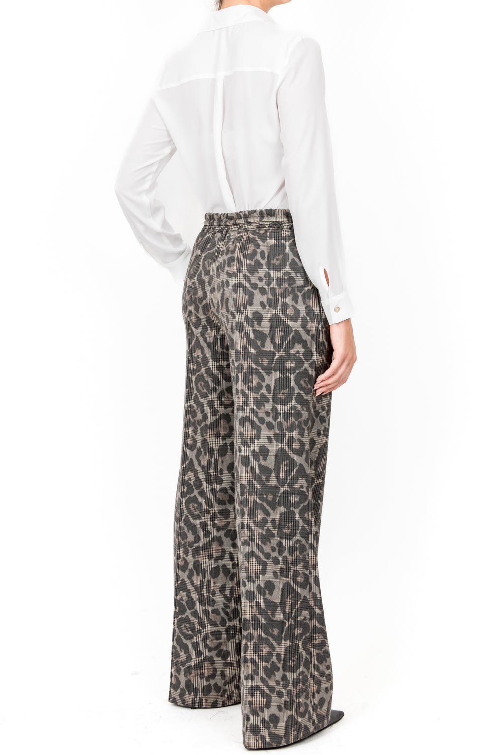 Have One - Pantalone check animalier con coulisse Art. PGE-M159