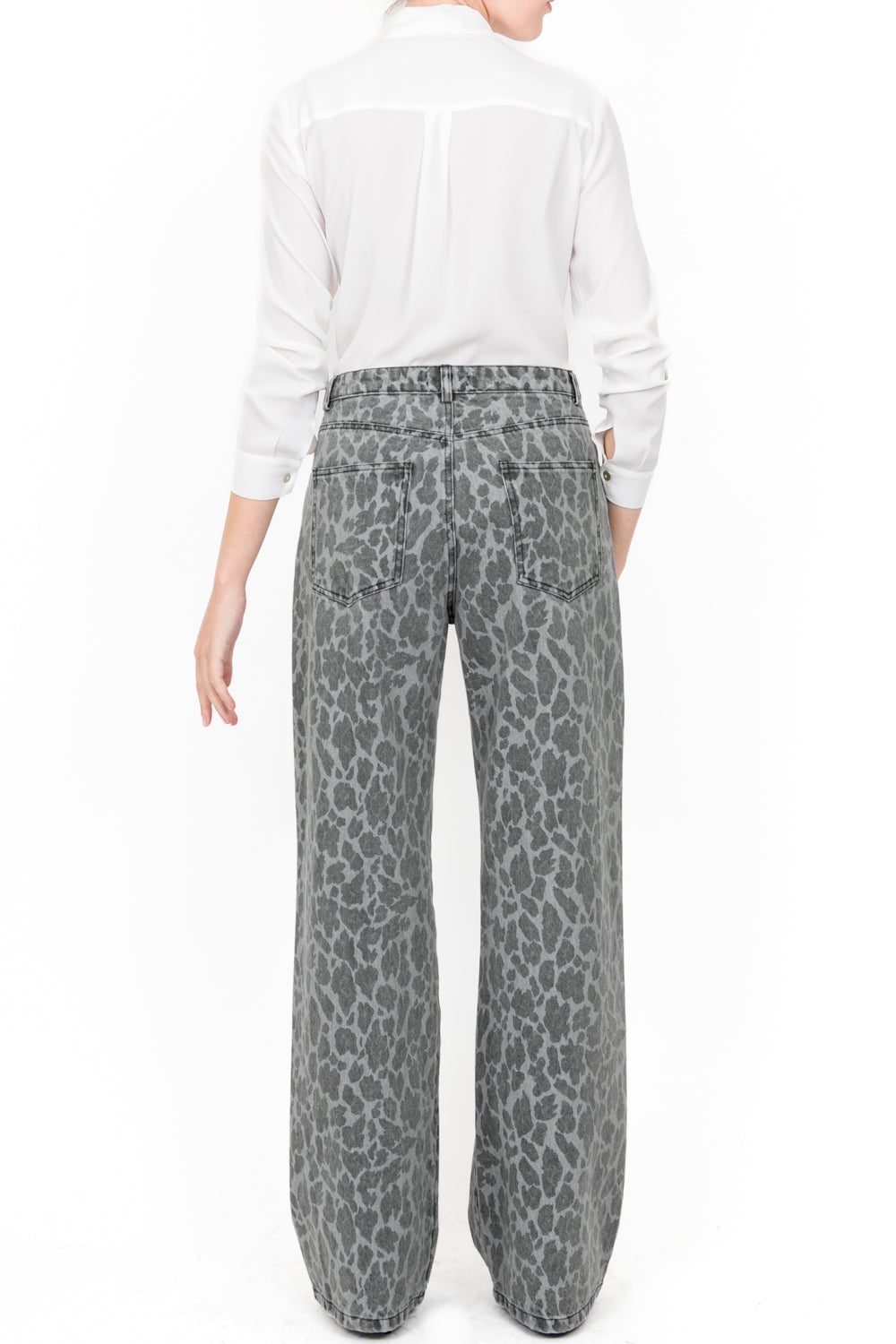 Dixie - Jeans animalier gamba dritta Art. P340K136