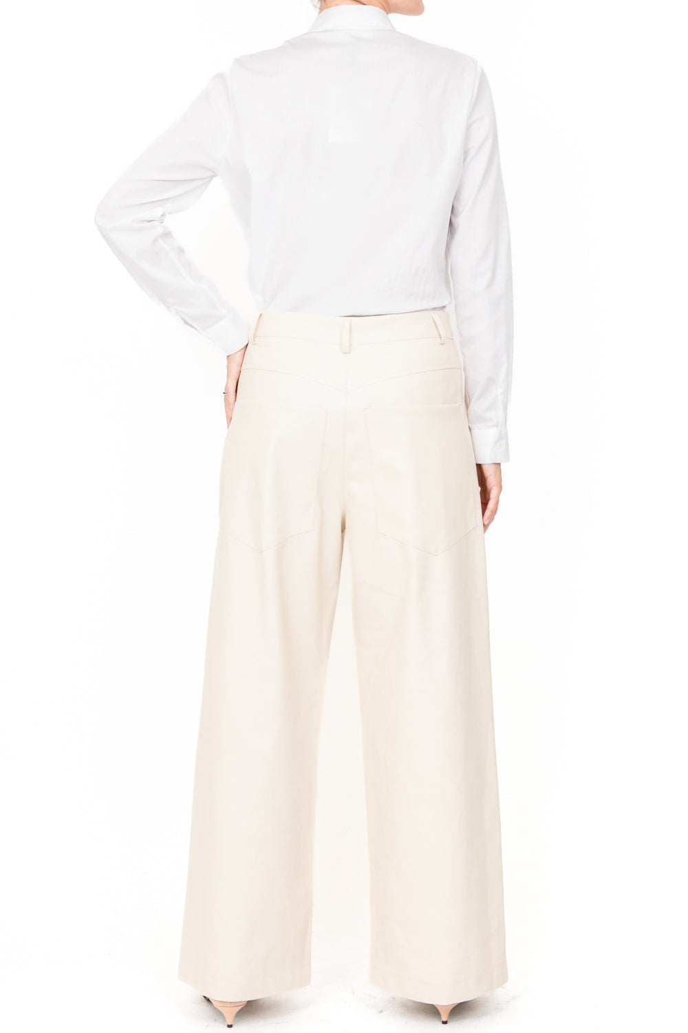 Dixie - Pantalone ecopelle palazzo  Art. P845K218