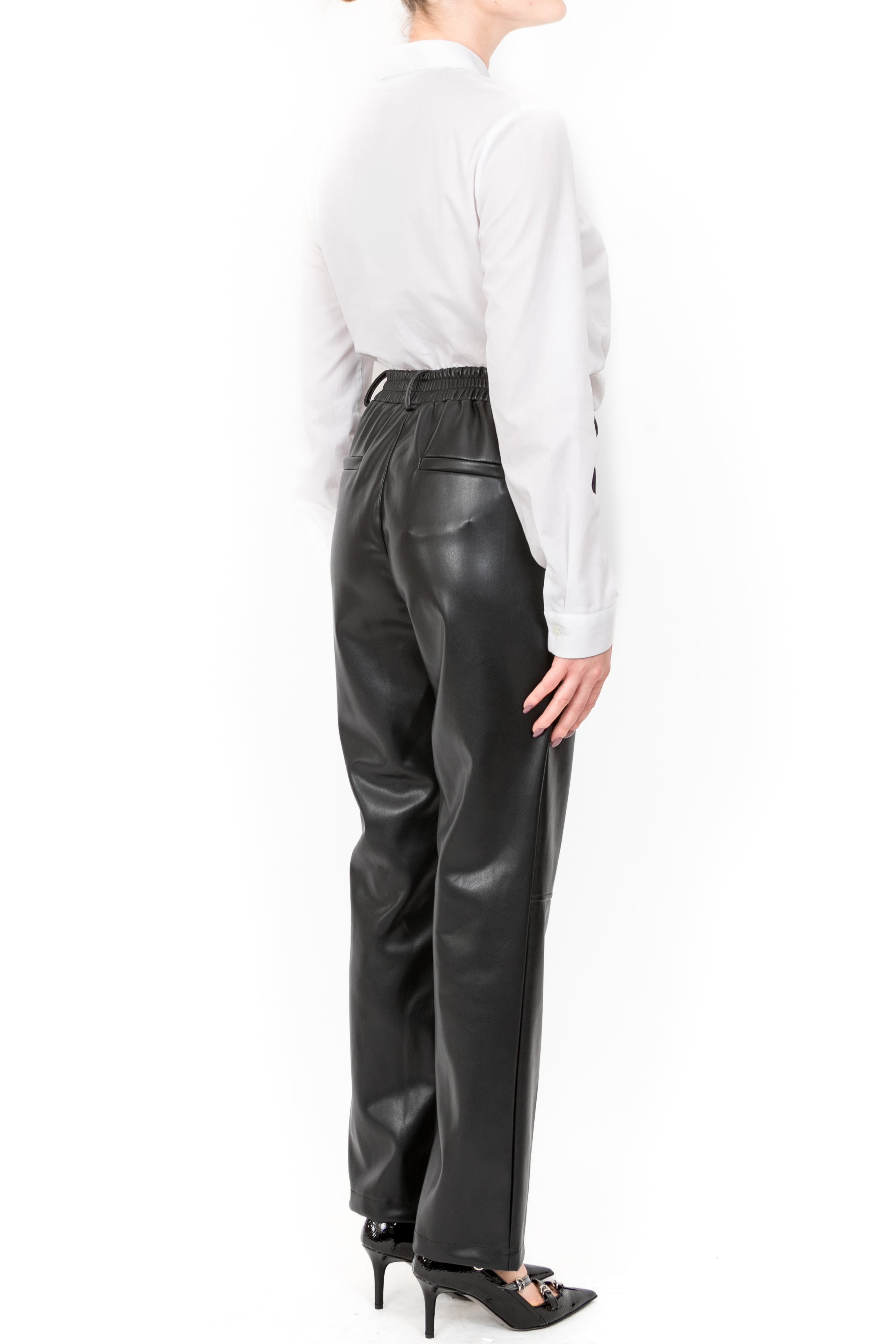 Tensione in - Pantalone dritto ecopelle Art. 224150