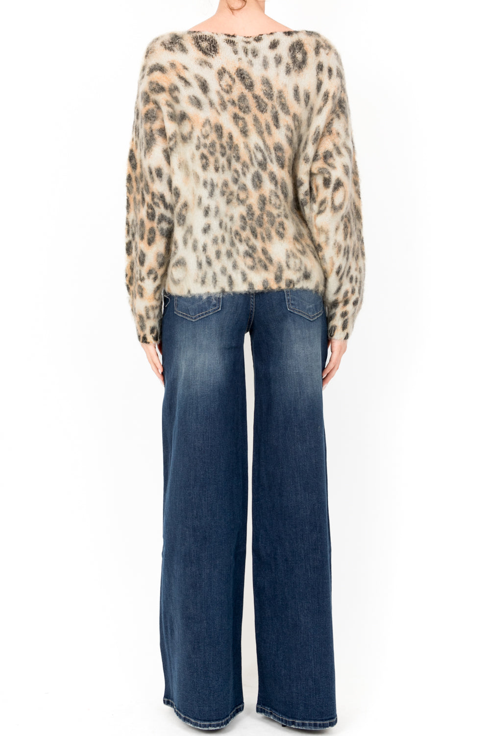 Tensione In - Cardigan animalier scollo a V Art. XM474