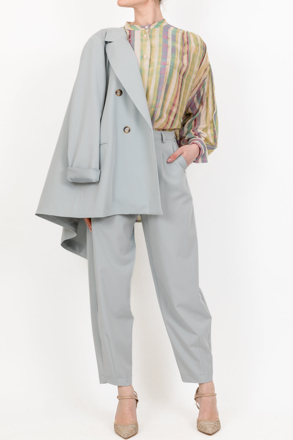 Dixie - Completo giacca doppiopetto pantalone carrot Art. J845J016 / P845J076