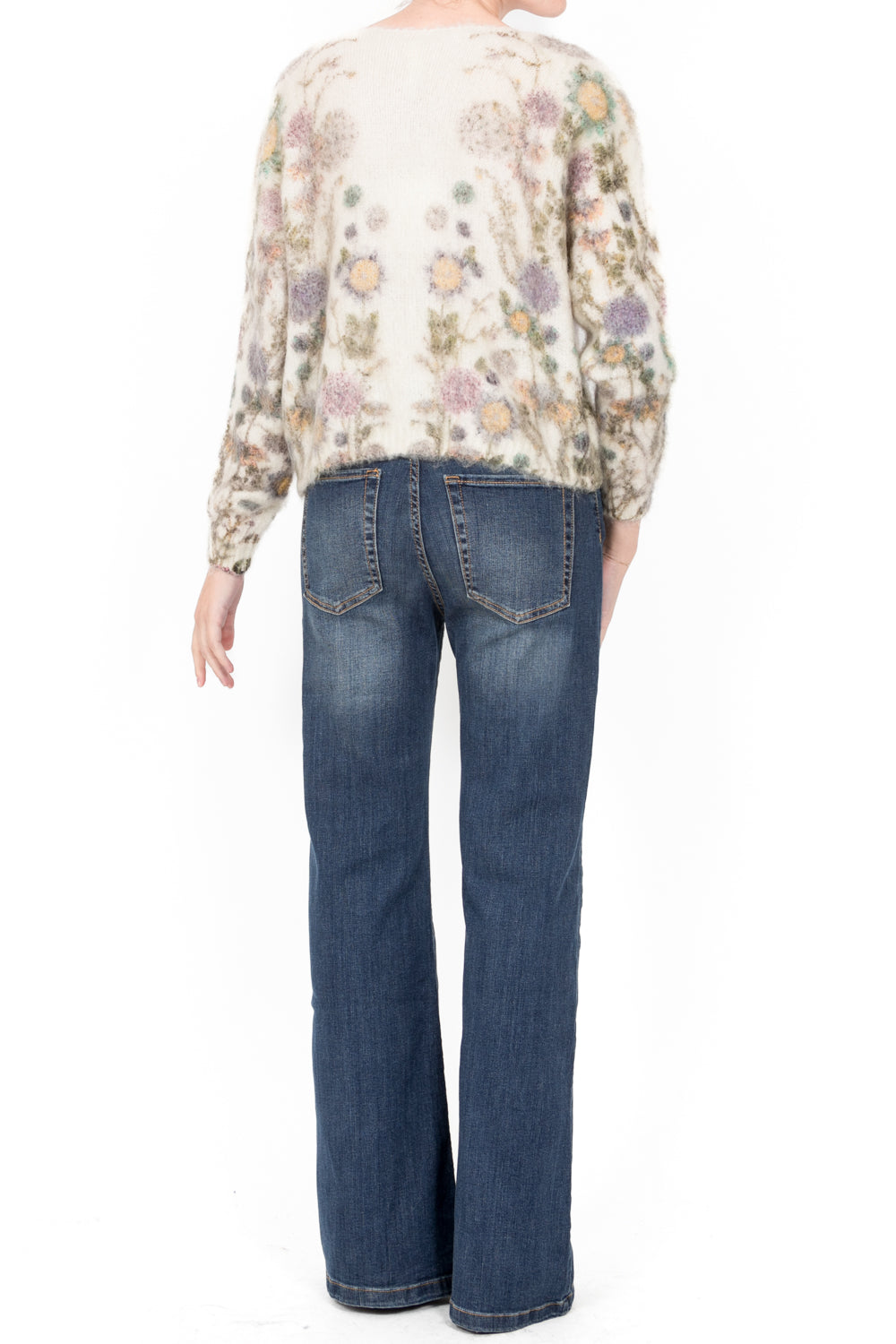 Tensione in - Cardigan in mohair fantasia fiorata Art. XM496