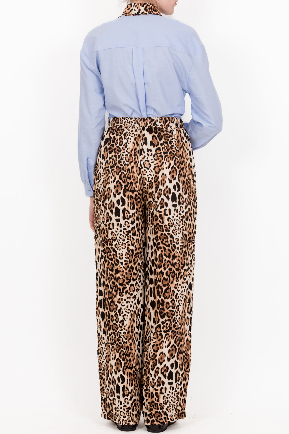 Tensione In - Pantalone animalier con coulisse fluido Art. 24P2143