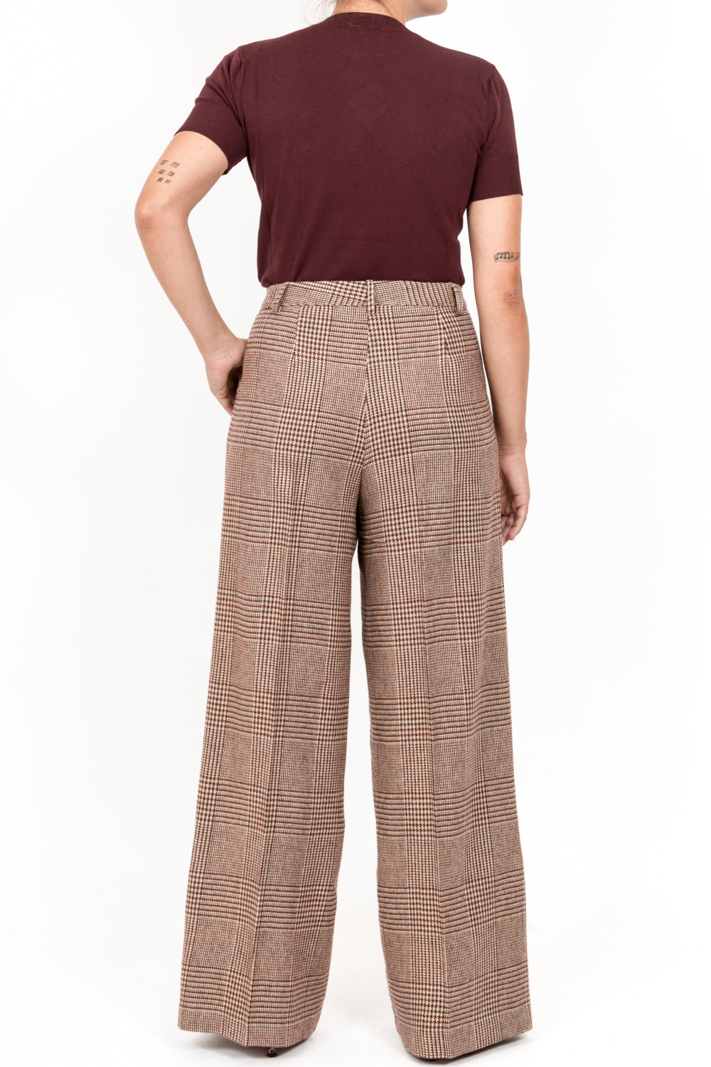 Dixie - Pantalone principe di galles con pinces Art. P845K021A