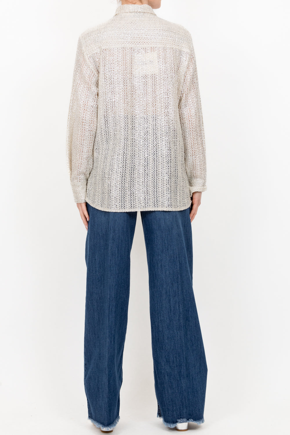Angela Davis - Camicia in maglia spalmata Art. QP9EG21