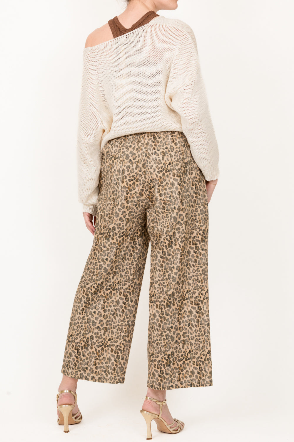 Tensione in - Pantalone animalier con coulisse Art. GO533